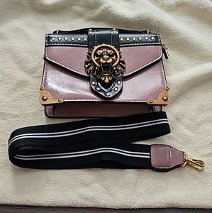 Chinese Lion Head Crossbody Purse